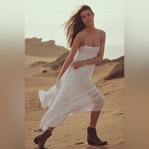 Free People White Maxi Dress